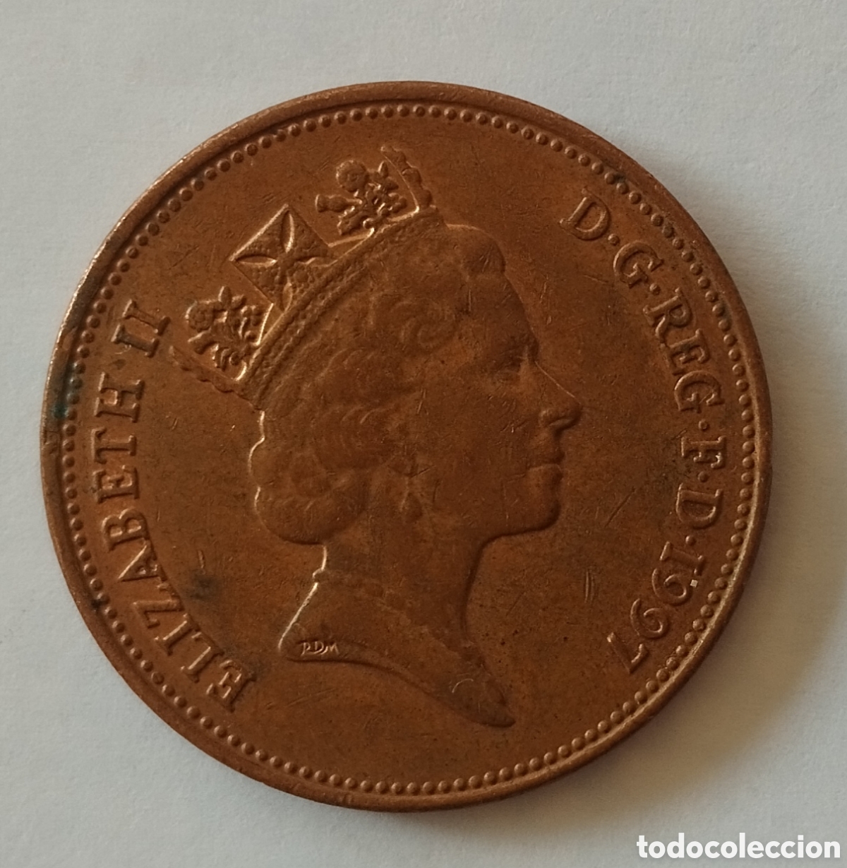 Monedas antiguas de Europa: MONEDA DE REINO UNIDO 2 PENIQUES 1997 (FOTO)