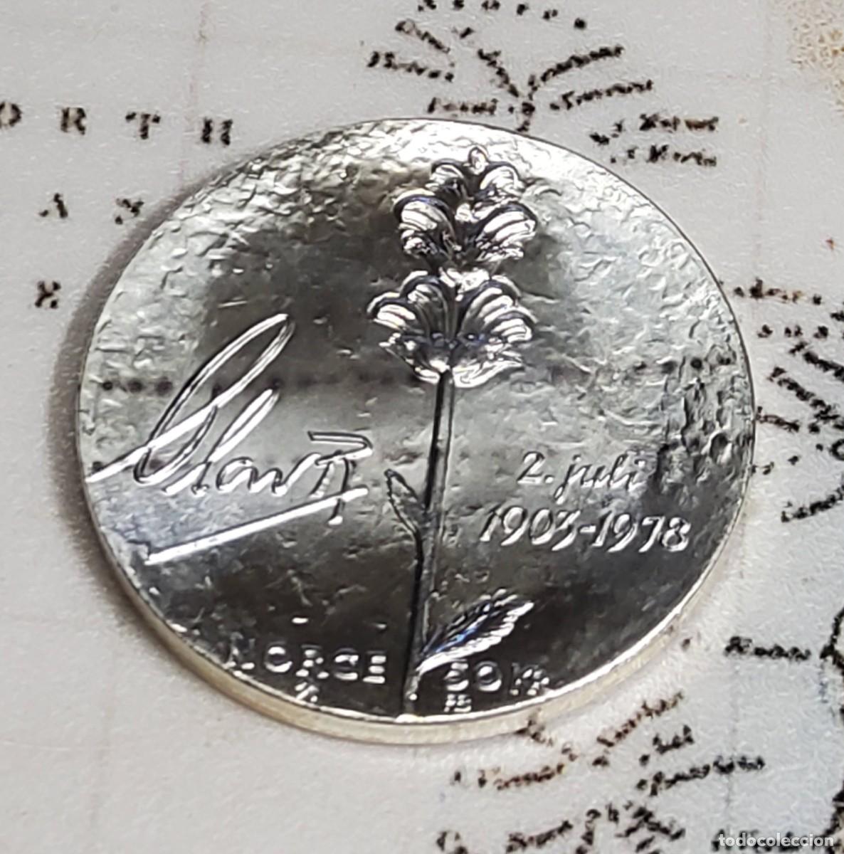 Monedas antiguas de Europa: 50 CORONAS DE PLATA DE NORUEGA DEL A&Ntilde;O 1978.BRILLANT UNCIRCULATED