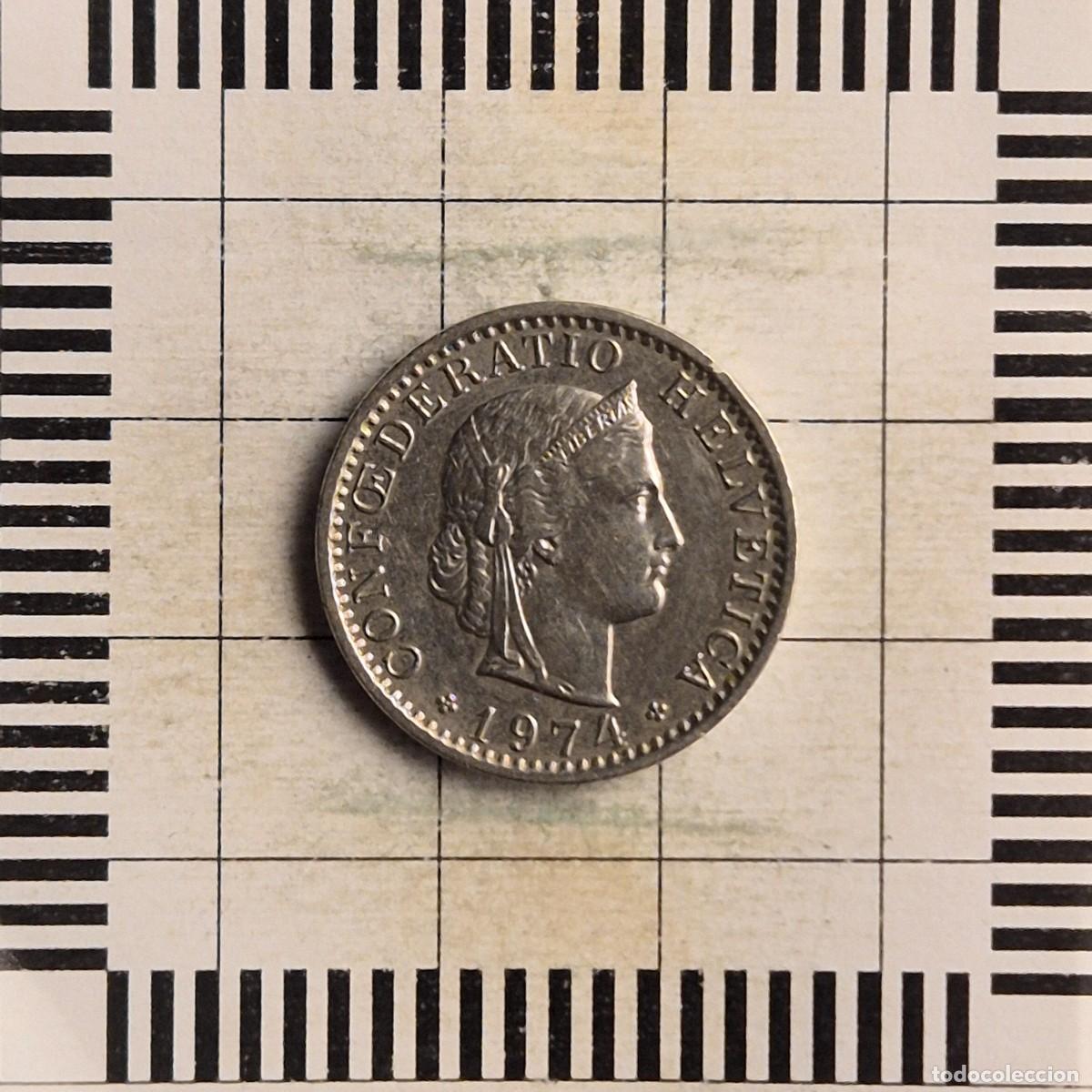 Monedas antiguas de Europa: 20 RAPPEN, SUIZA. 1974. (KM#29a).