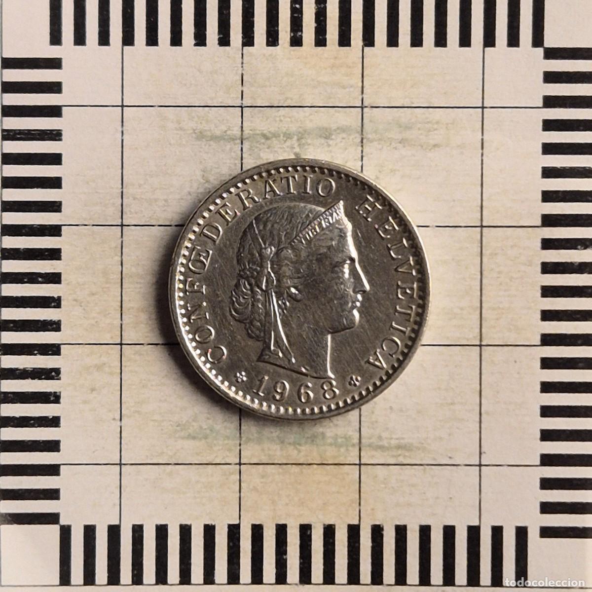 Monedas antiguas de Europa: 20 RAPPEN, SUIZA. 1968. (KM#29a).