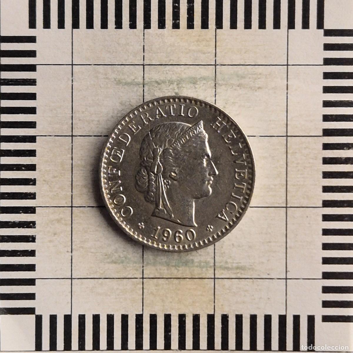 Monedas antiguas de Europa: 20 RAPPEN, SUIZA. 1960. (KM#29a).