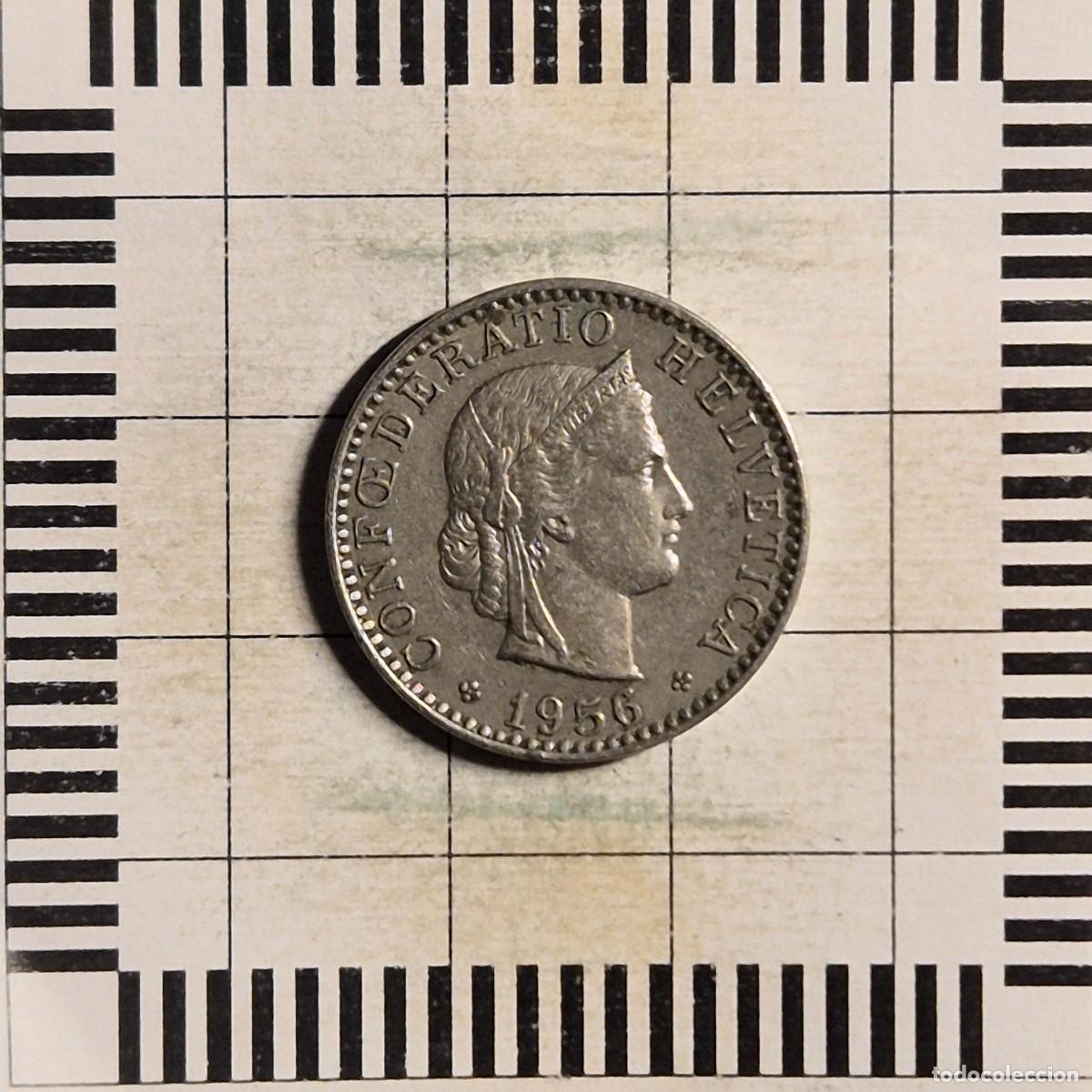 Monedas antiguas de Europa: 20 RAPPEN, SUIZA. 1956. (KM#29a).