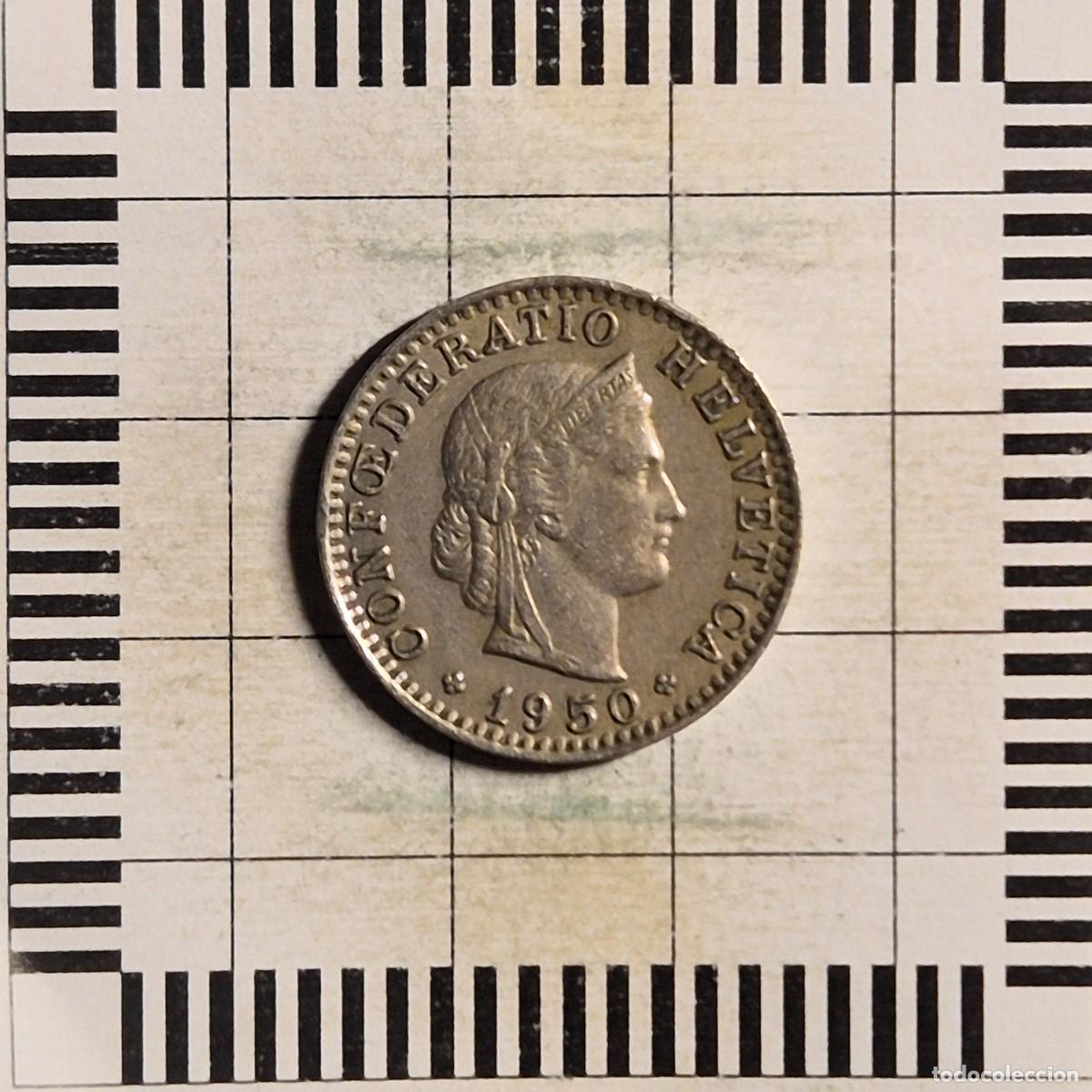 Monedas antiguas de Europa: 20 RAPPEN, SUIZA. 1950. (KM#29a).