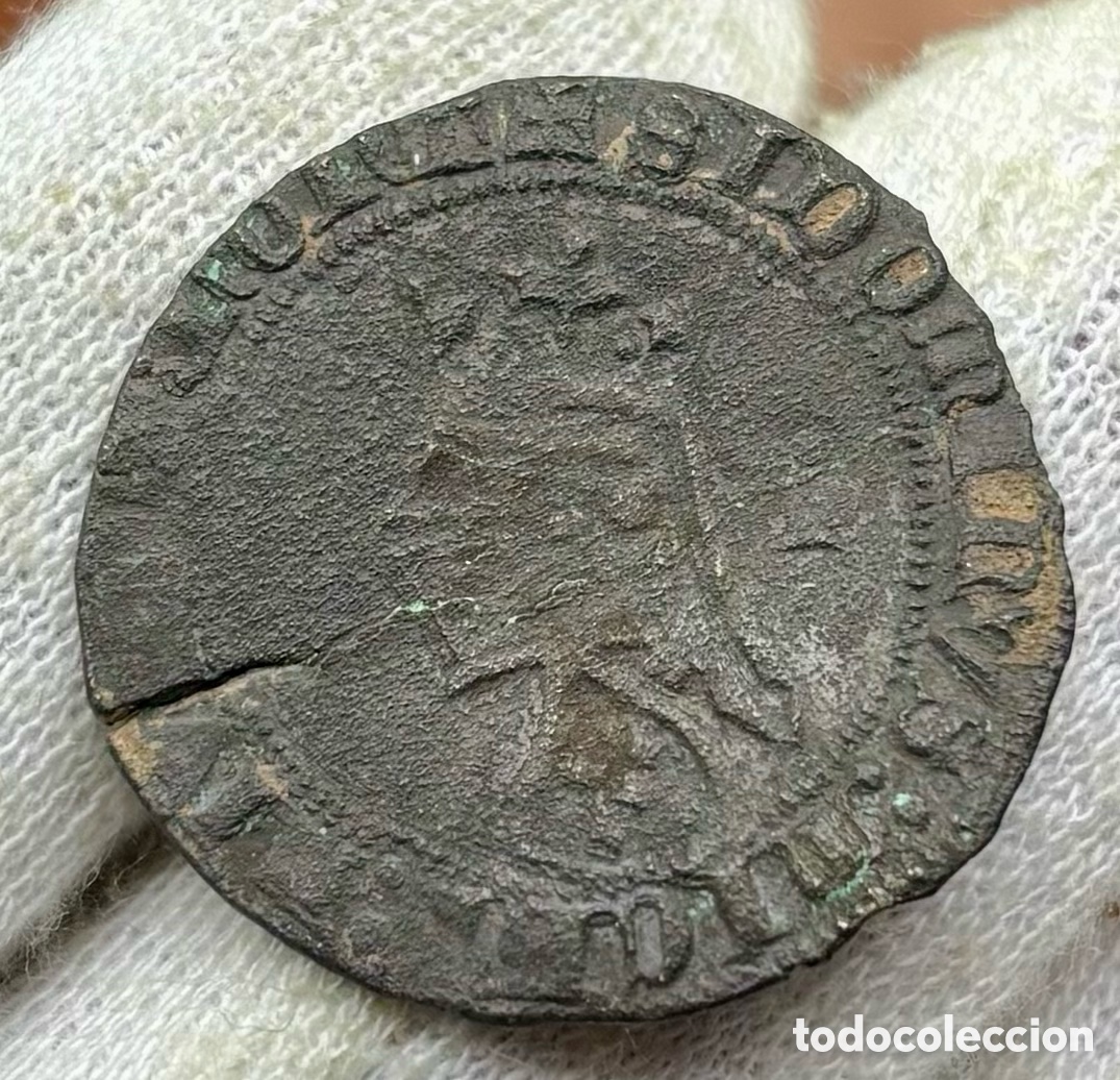 Monedas antiguas de Europa: Moneda PORTUGAL Barbuda Vell&oacute;n (1367-1383) FERNANDO I