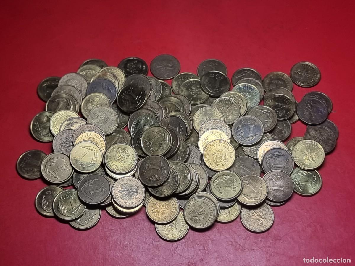 Monedas antiguas de Europa: GRAN LOTE 120 MONEDAS 1 GROSZY POLONIA