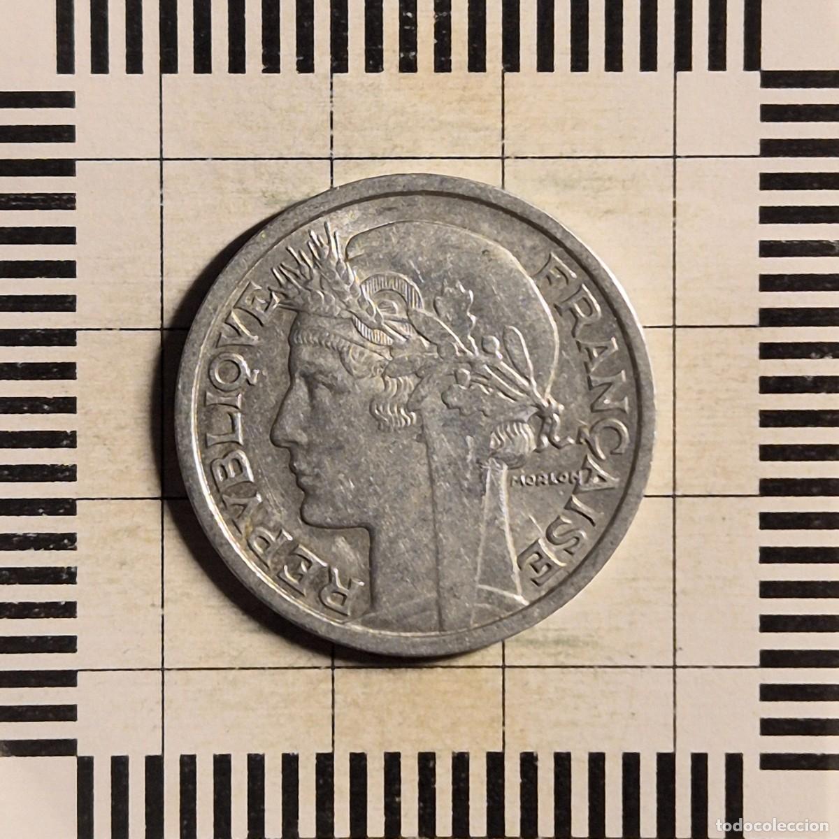 Monedas antiguas de Europa: 2 FRANCOS, FRANCIA. 1947. (KM#886a.1).