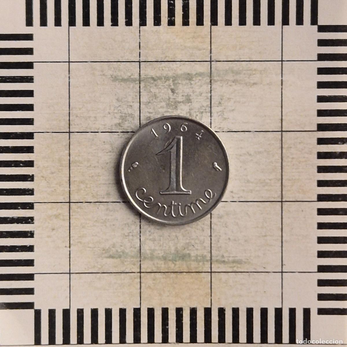 Monedas antiguas de Europa: 1 C&Eacute;NTIMO, FRANCIA. 1964. (KM#928).
