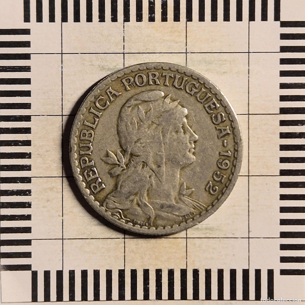 Monedas antiguas de Europa: 1 ESCUDO, PORTUGAL. 1952. (KM#578).