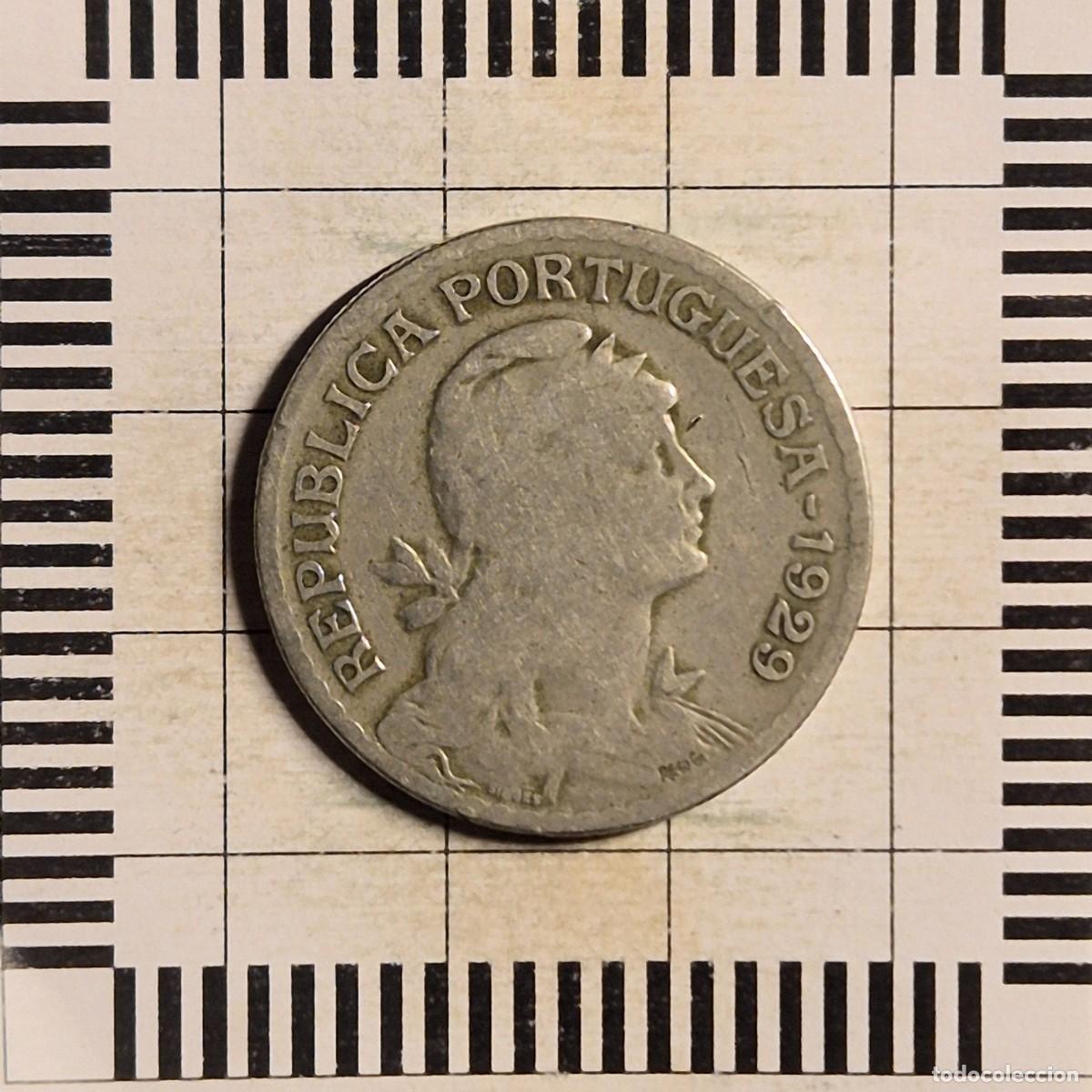 Monedas antiguas de Europa: 1 ESCUDO, PORTUGAL. 1929. (KM#578).