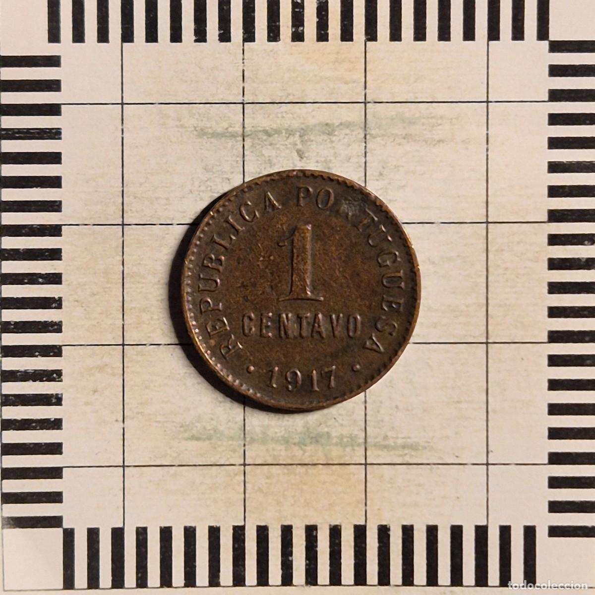 Monedas antiguas de Europa: 1 CENTAVO, PORTUGAL. 1917. (KM#565).