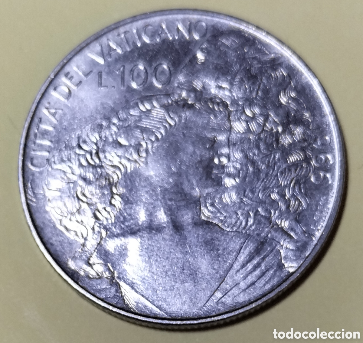 Monedas antiguas de Europa: Moneda 100 Liras 1966 Vaticano.