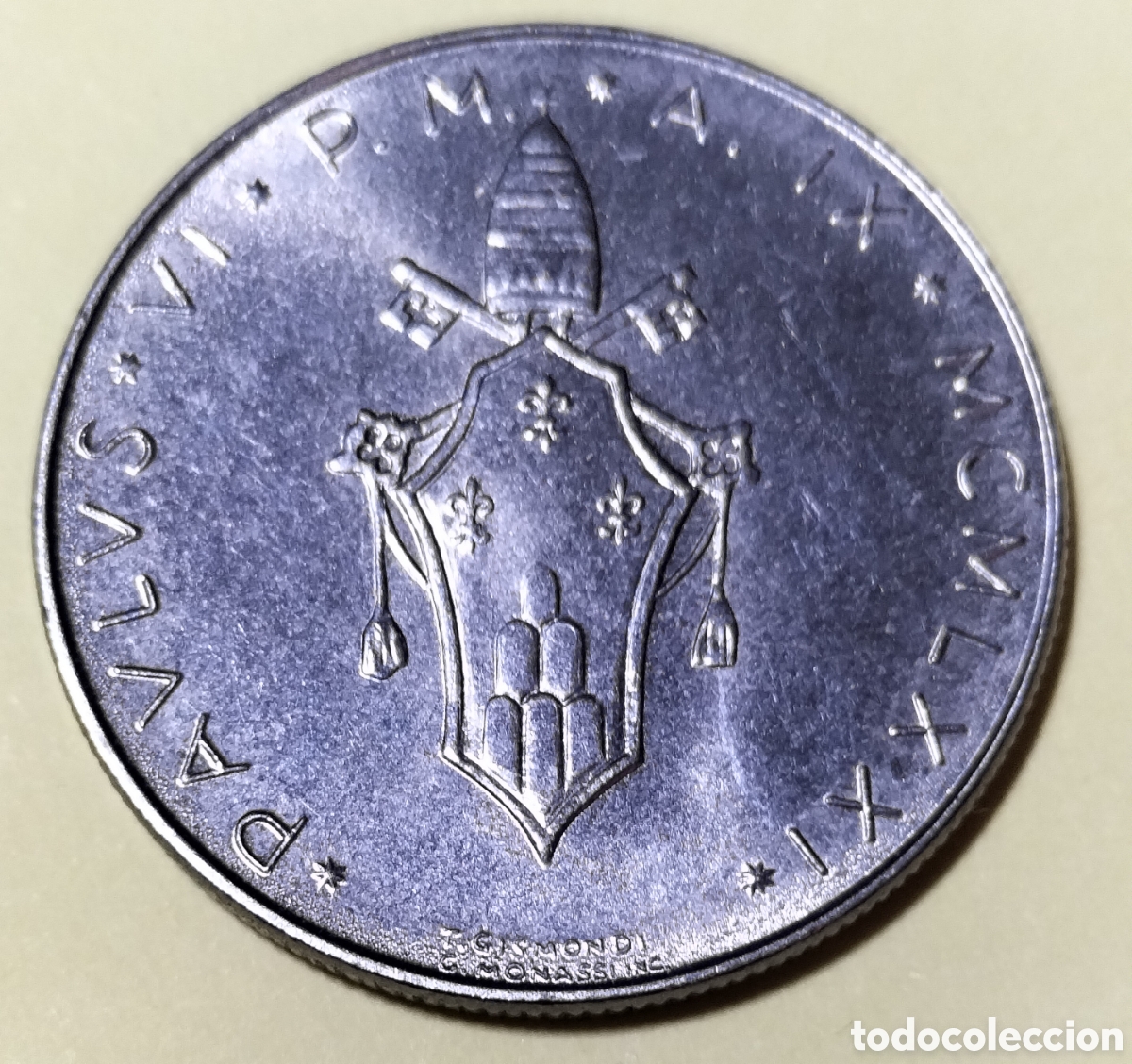 Monedas antiguas de Europa: Moneda 50 Liras 1971 Vaticano.