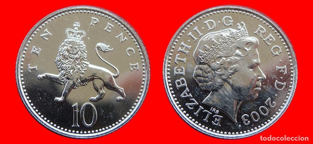 Monedas antiguas de Europa: 10 PENIQUES PENCE 2003 SIN CICULAR INGLATERRA REINO UNIDO-8332SC