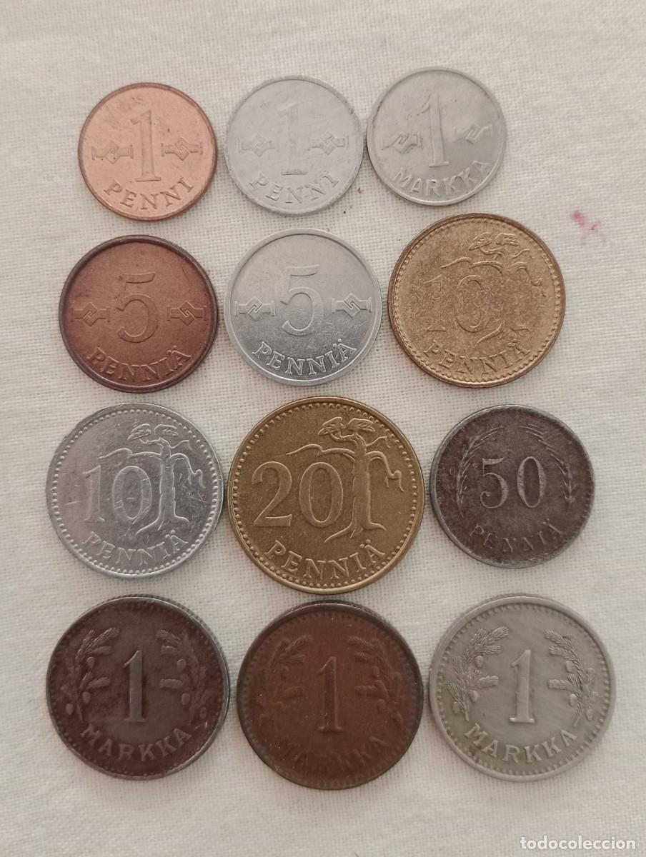 Monedas antiguas de Europa: Finlandia lote monedas