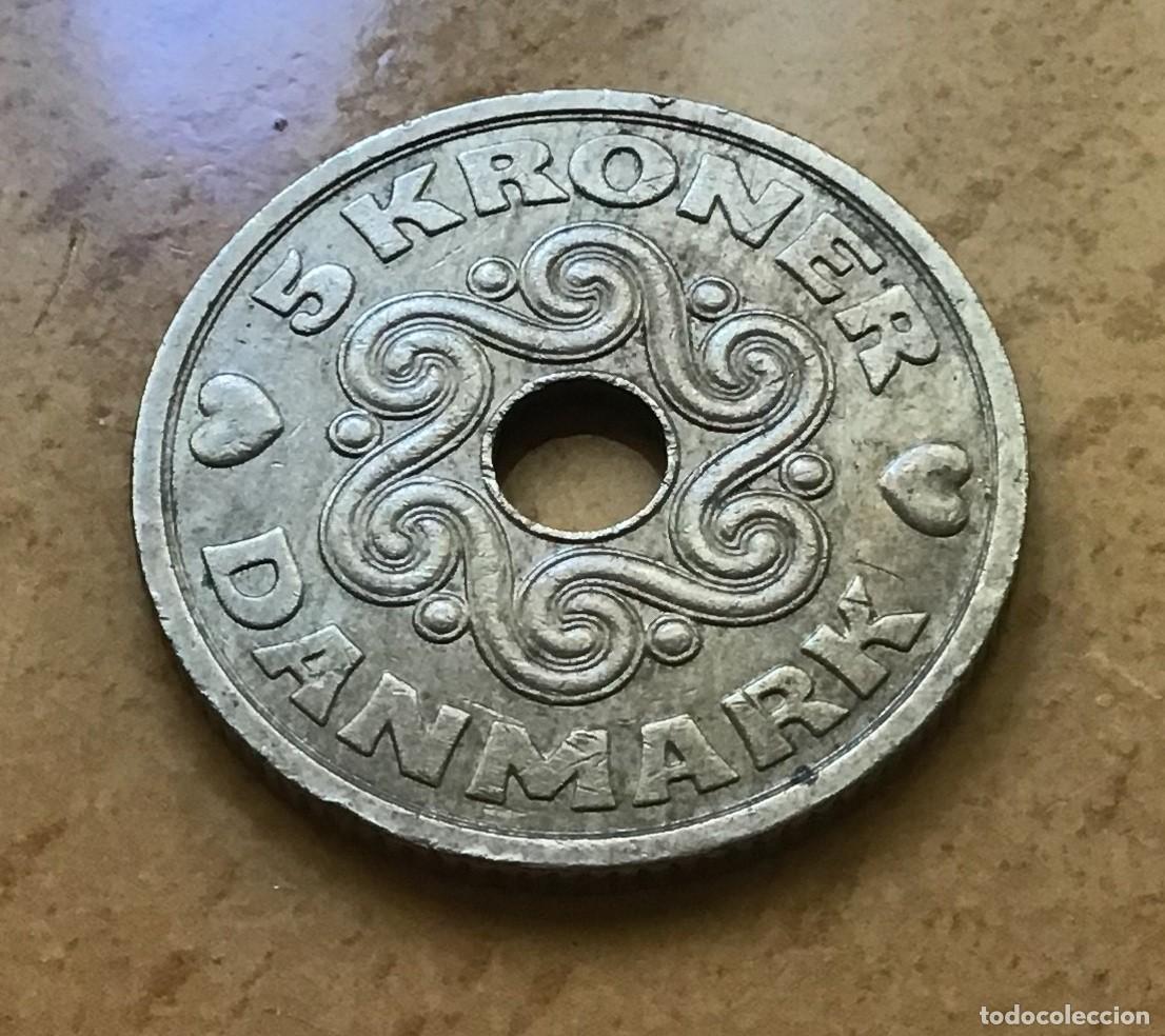 Monedas antiguas de Europa: 5 coronas de Dinamarca. A&ntilde;o 1990