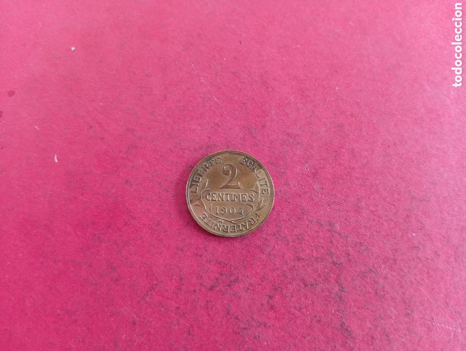 Monedas antiguas de Europa: 2 centimes de Francia 1904