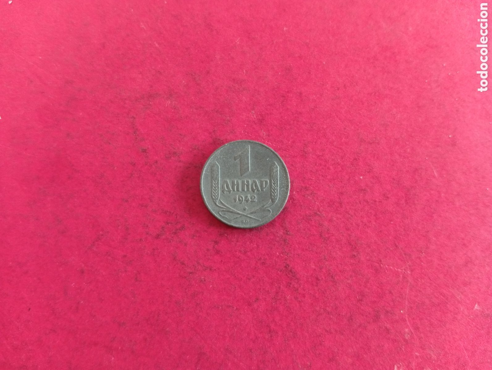 Monedas antiguas de Europa: 1 dinar de Serbia 1942