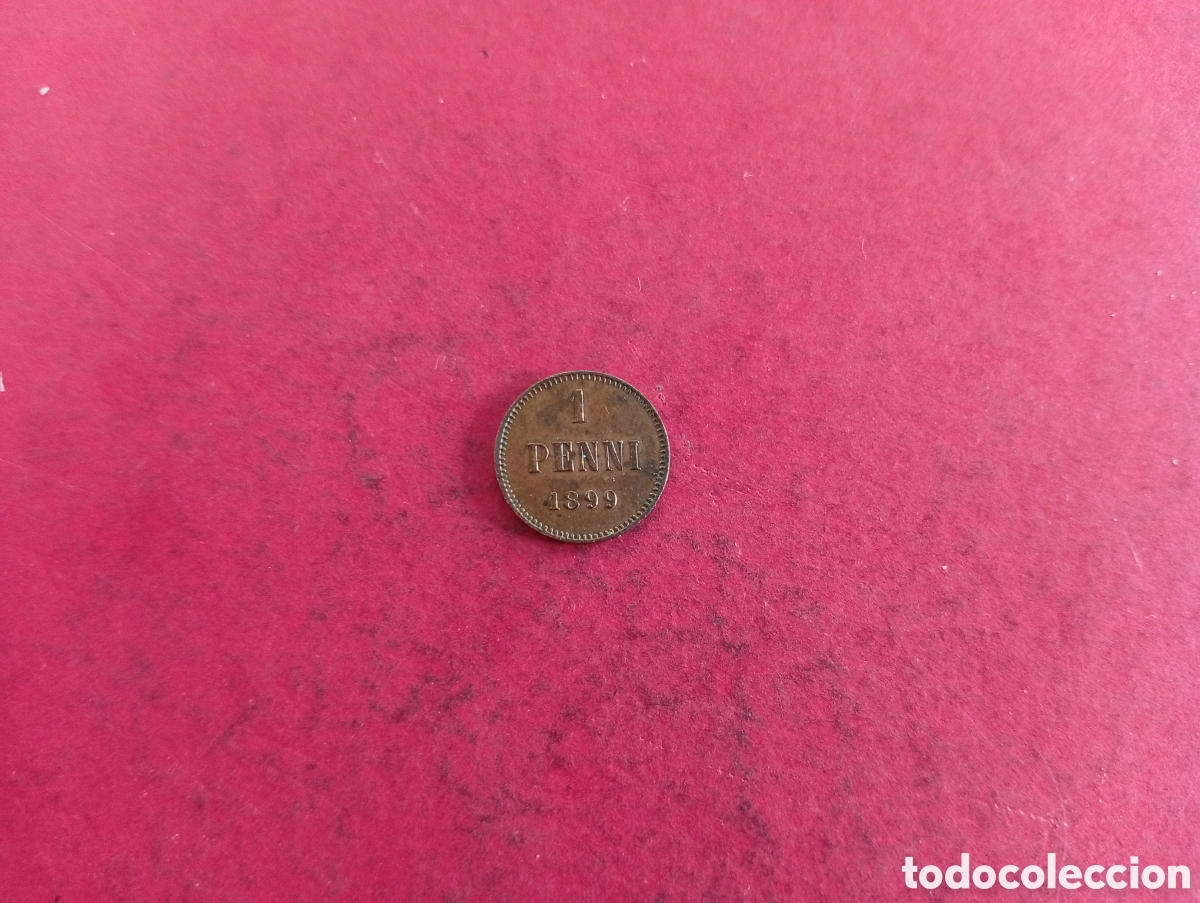 Monedas antiguas de Europa: 1 penni de Finlandia 1899