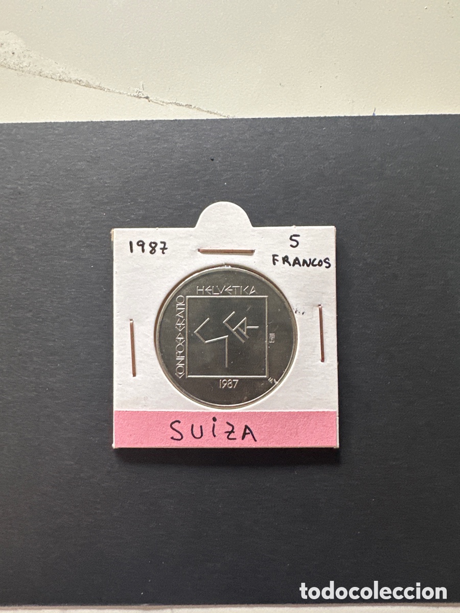 Monedas antiguas de Europa: Moneda de Suiza 5 francos