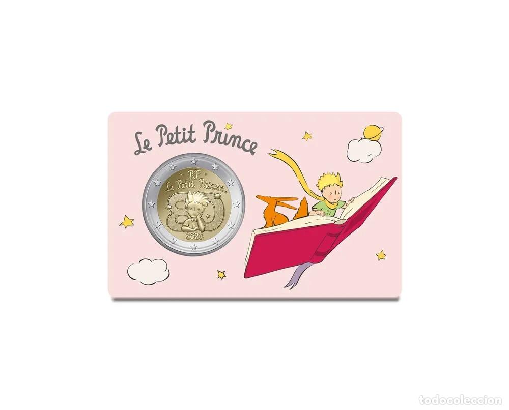 Monedas antiguas de Europa: FRANCIA 2 euro 2026 EL PRINCIPITO - Le Petit Prince - coin card EL LIBRO