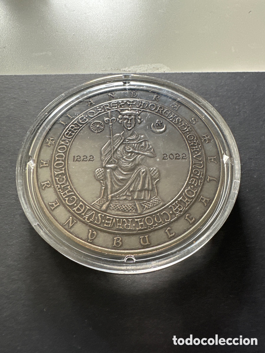 Monedas antiguas de Europa: Moneda de Hungr&iacute;a de 5000 forint en c&aacute;psula sin circular