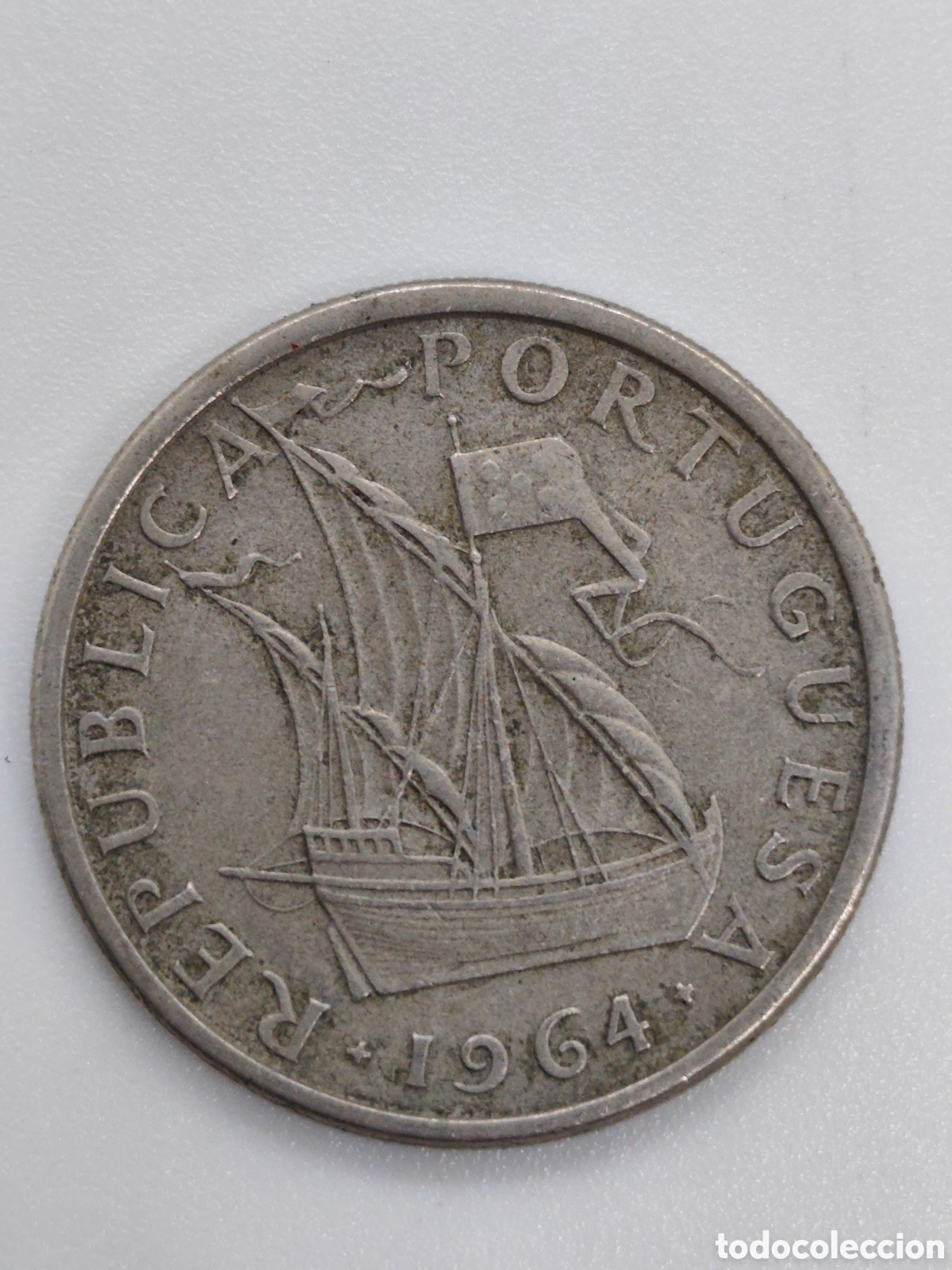 Monedas antiguas de Europa: Moneda, Portugal, 5 Escudos, 1964