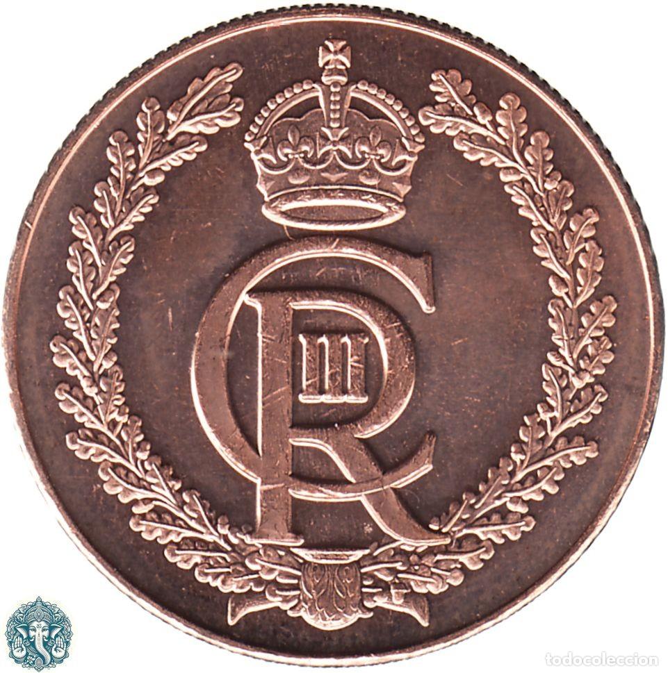 Monedas antiguas de Europa: GIBRALTAR 1 Penique 2023 Coronaci&oacute;n de Carlos III KM#-