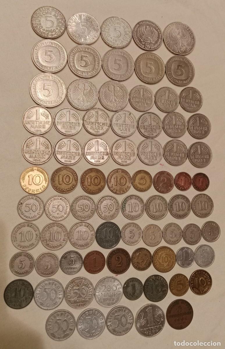 Monedas antiguas de Europa: ALEMANIA lote 77 monedas, 5 de plata