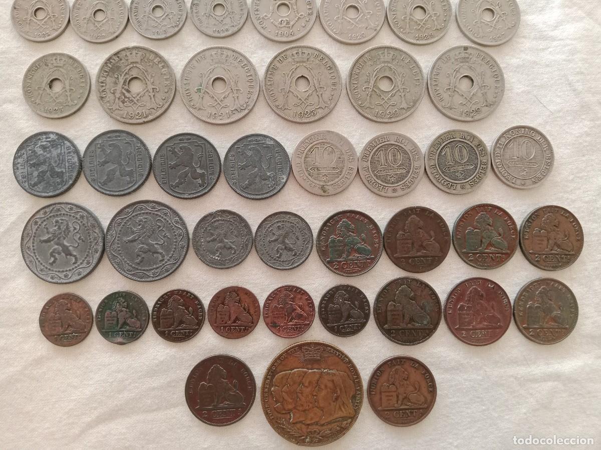 Monedas antiguas de Europa: B&Eacute;LGICA lote 68 monedas, 3 de plata.