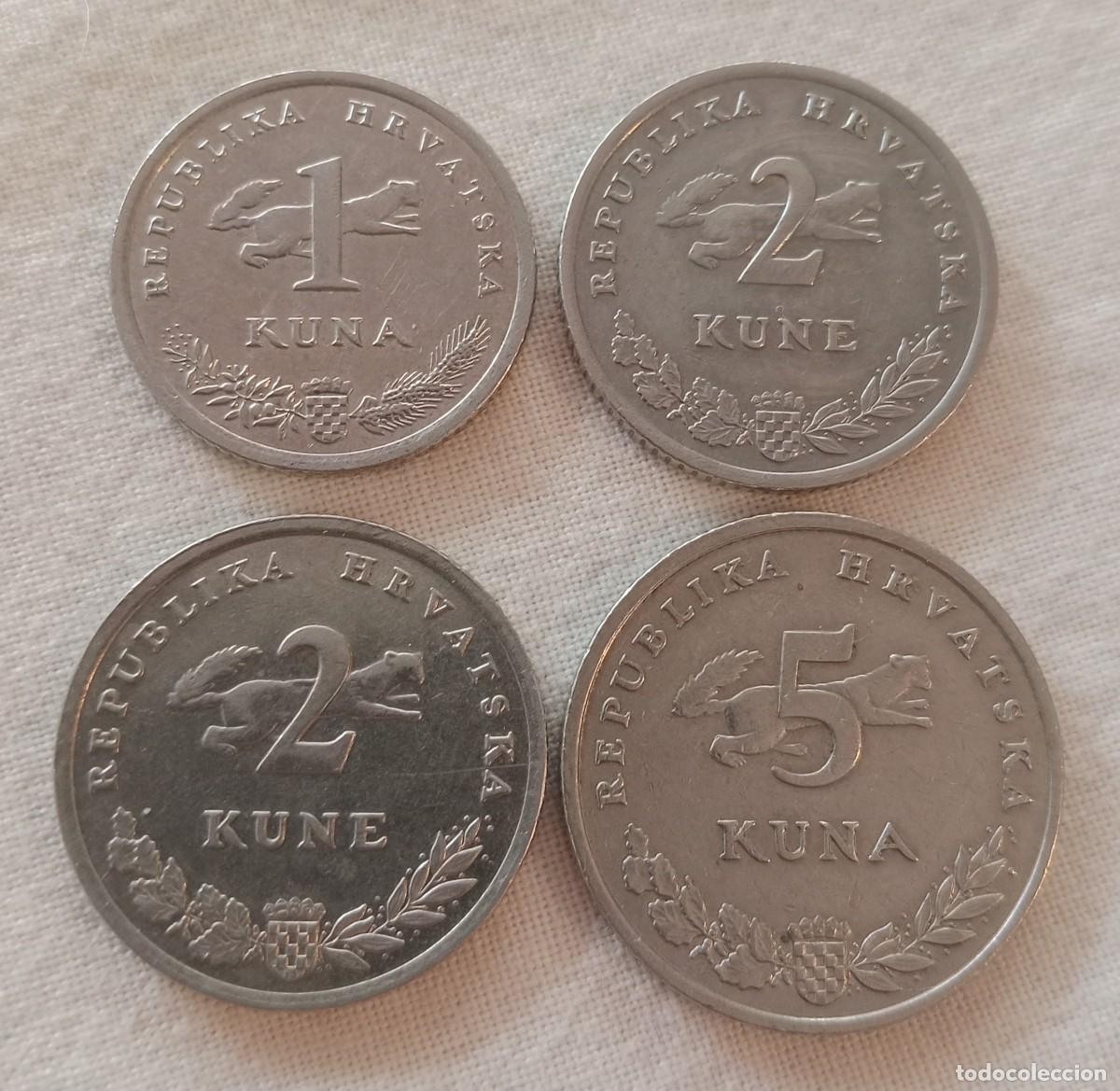 Monedas antiguas de Europa: CROACIA lote 4 monedas