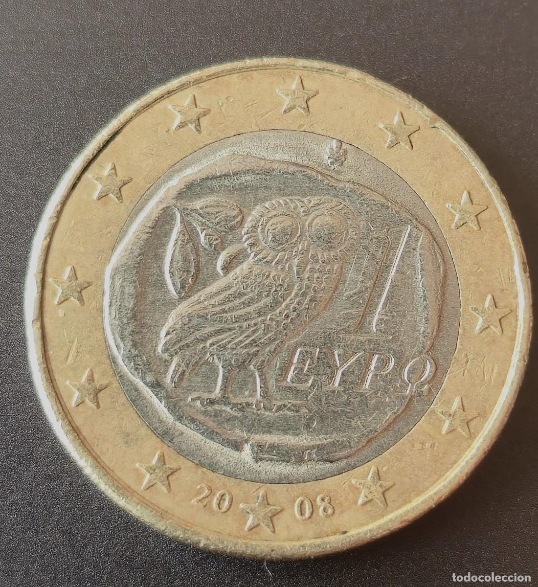 Monedas antiguas de Europa: MONEDA DE GRECIA 2008 - 1 EURO