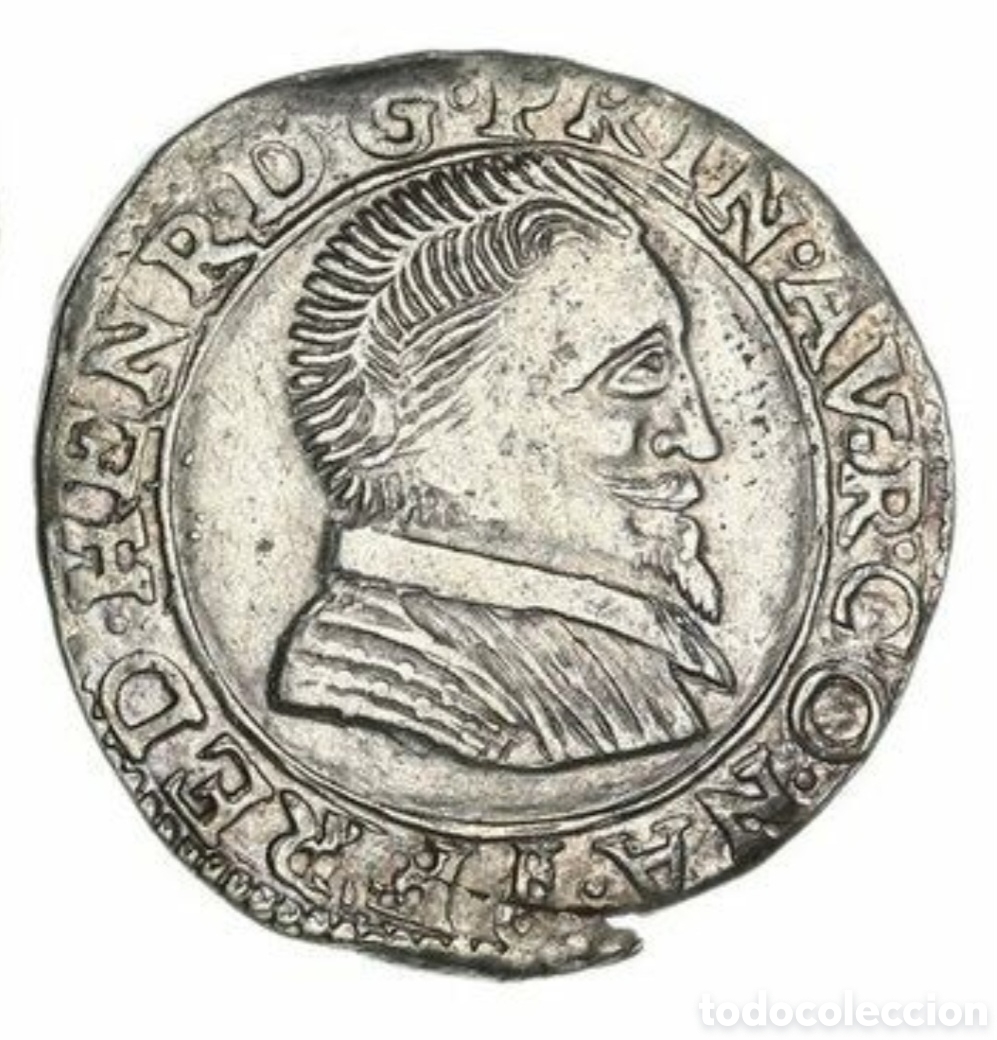 Monedas antiguas de Europa: Muy raro Teston de plata Federico Enrique ducado de Orange a&ntilde;o 1625 - 1647