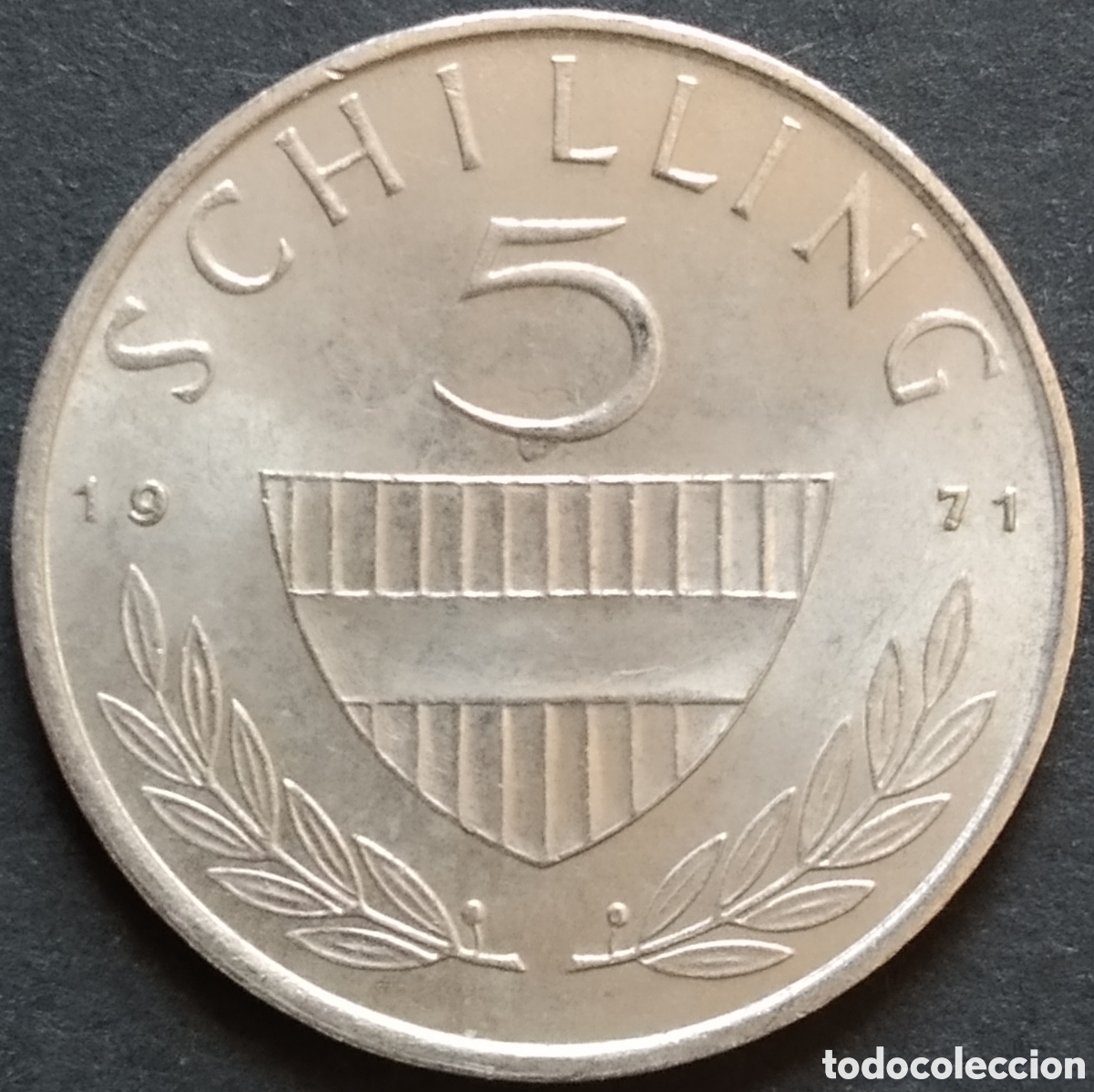 Monedas antiguas de Europa: MONEDA - AUSTRIA 5 CHEL&Iacute;NES / SHILLINGS 1971