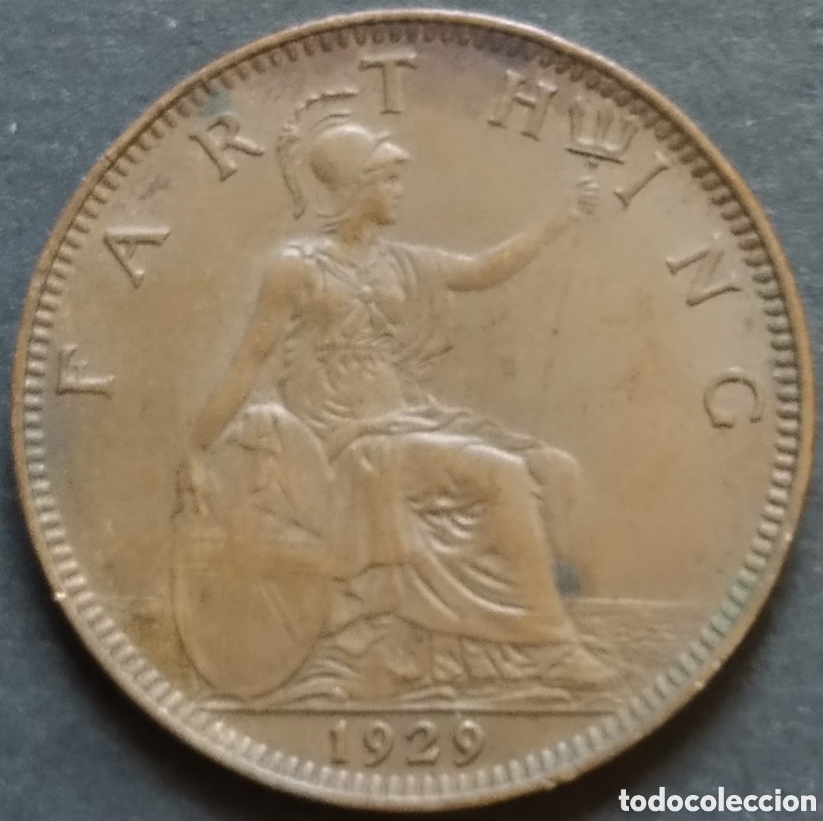 Monedas antiguas de Europa: MONEDA - UK / REINO UNIDO 1 FARTHING 1929