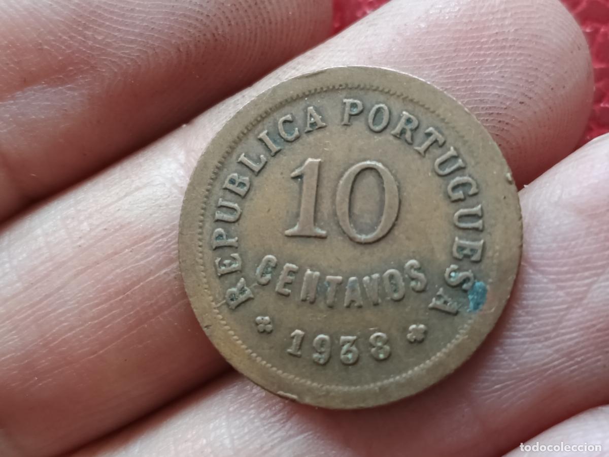 Monedas antiguas de Europa: 10 centavos 1938 Portugal