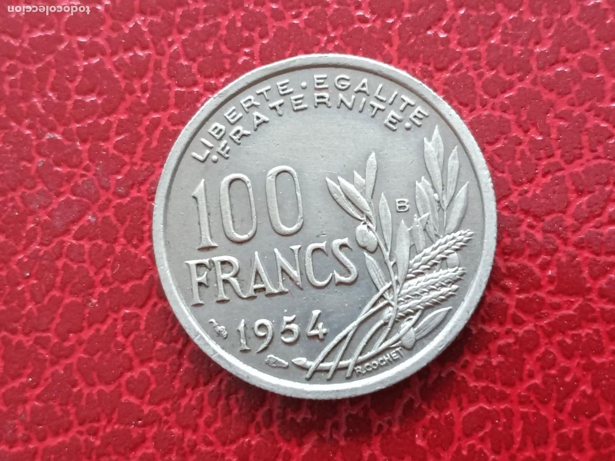 Monedas antiguas de Europa: FRANCIA 100 FRANCOS DE 1954