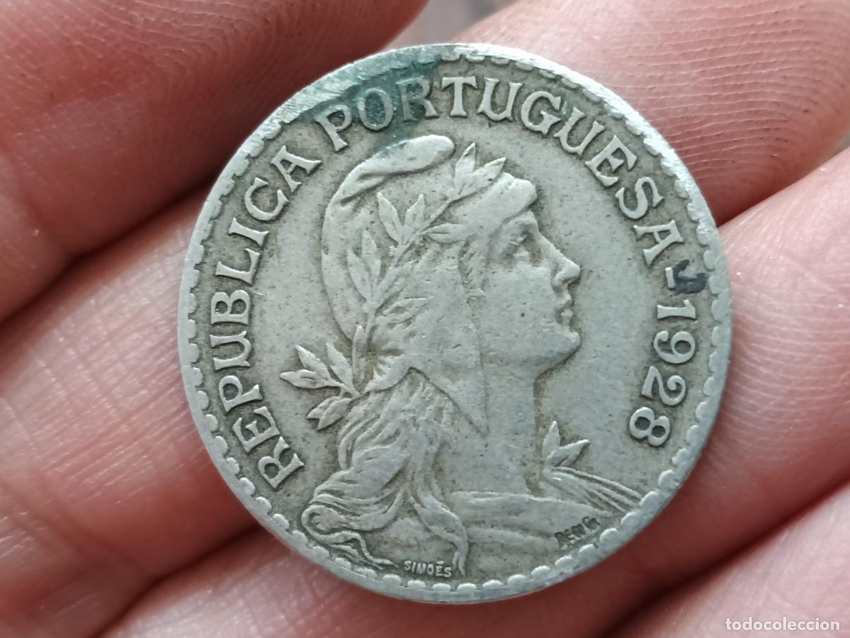 Monedas antiguas de Europa: 1 ESCUDO PORTUGAL 1928