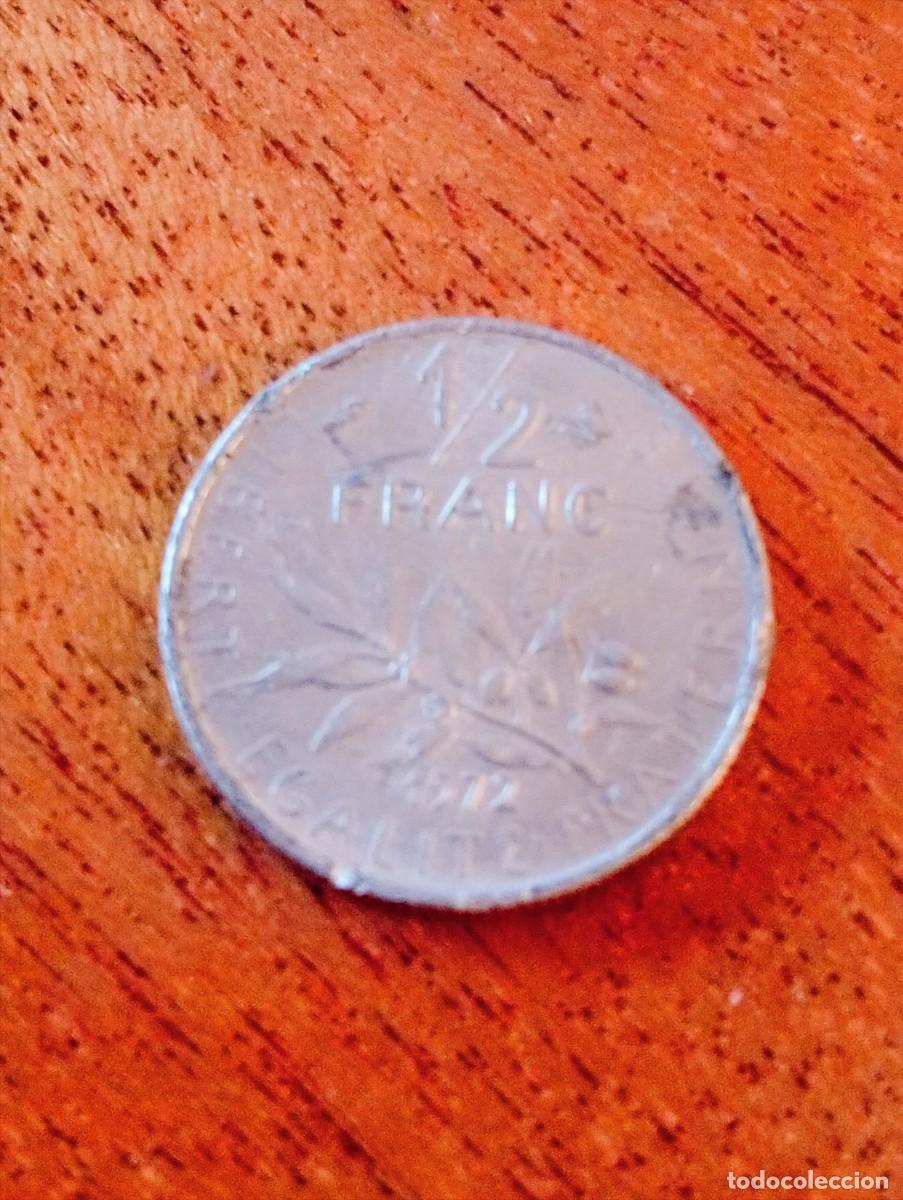 Monedas antiguas de Europa: 1/2 Franco 1972. Francia