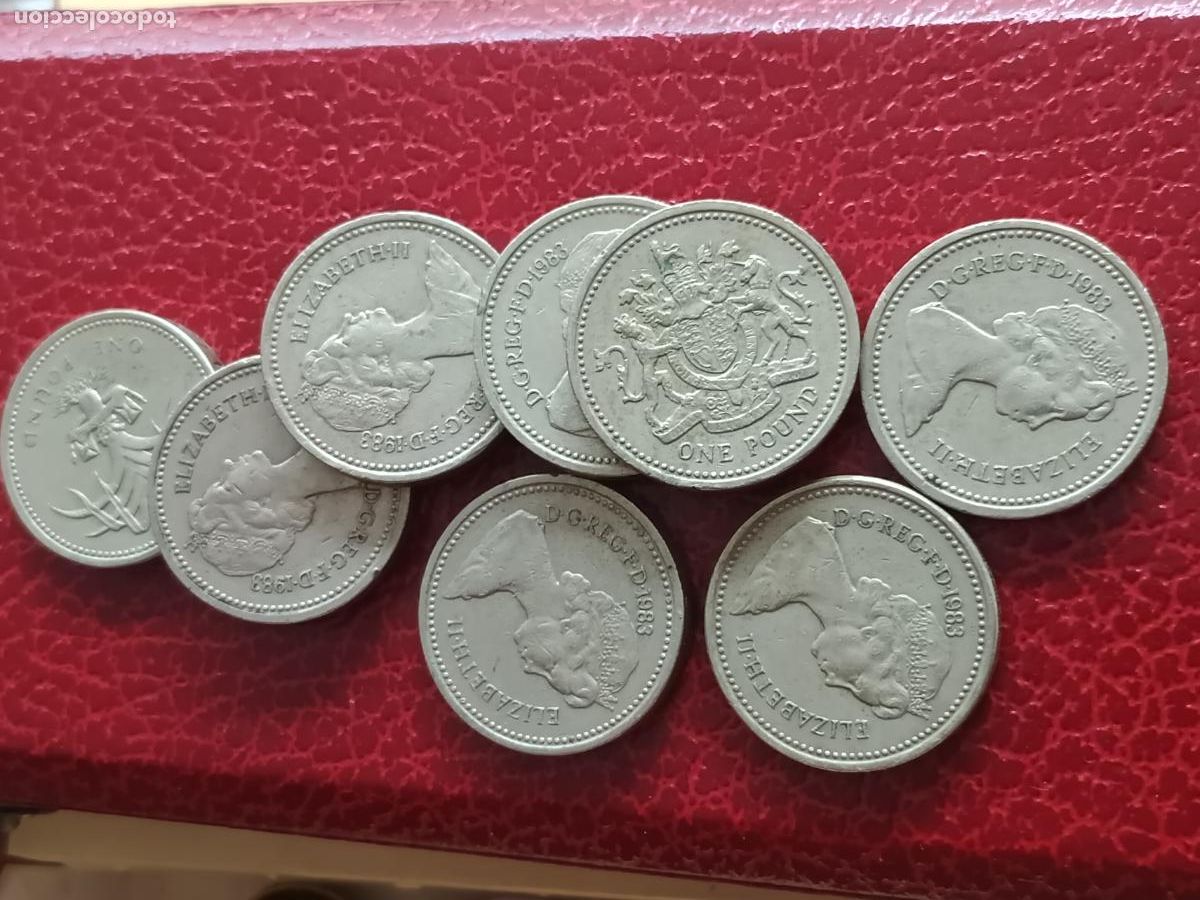 Monedas antiguas de Europa: Reino Unido: 8 libras esterlinas