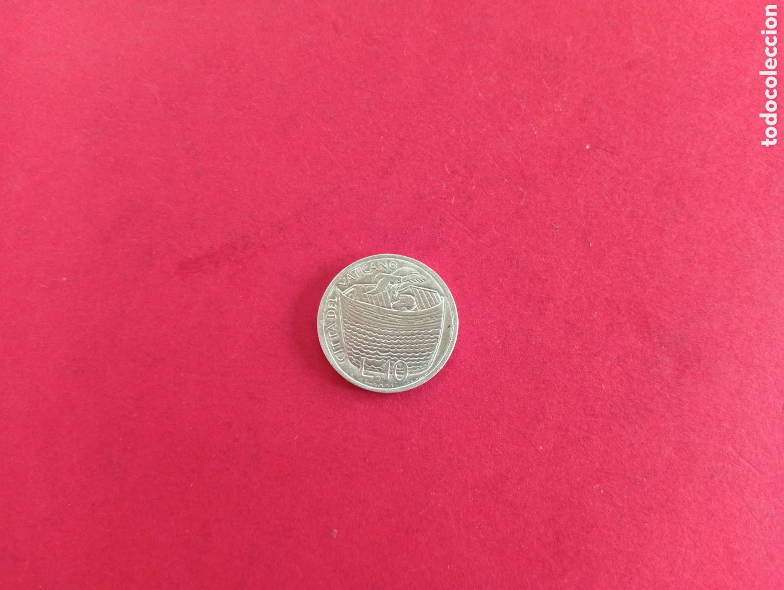 Monedas antiguas de Europa: 10 liras del Vaticano 1975