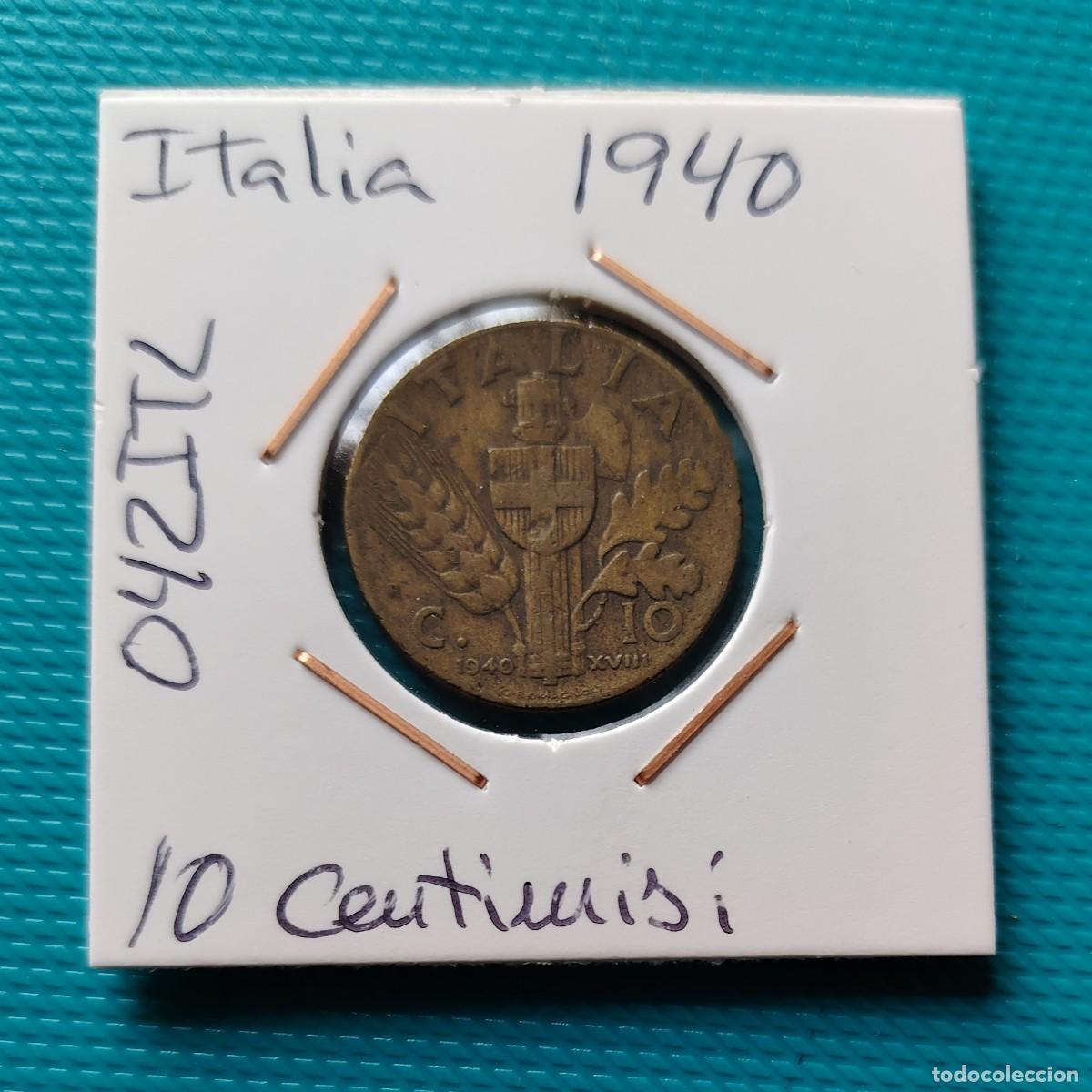 Monedas antiguas de Europa: MONEDA DE ITALIA - 10 CENTIMISI DEL A&Ntilde;O 1940 - 042ITL