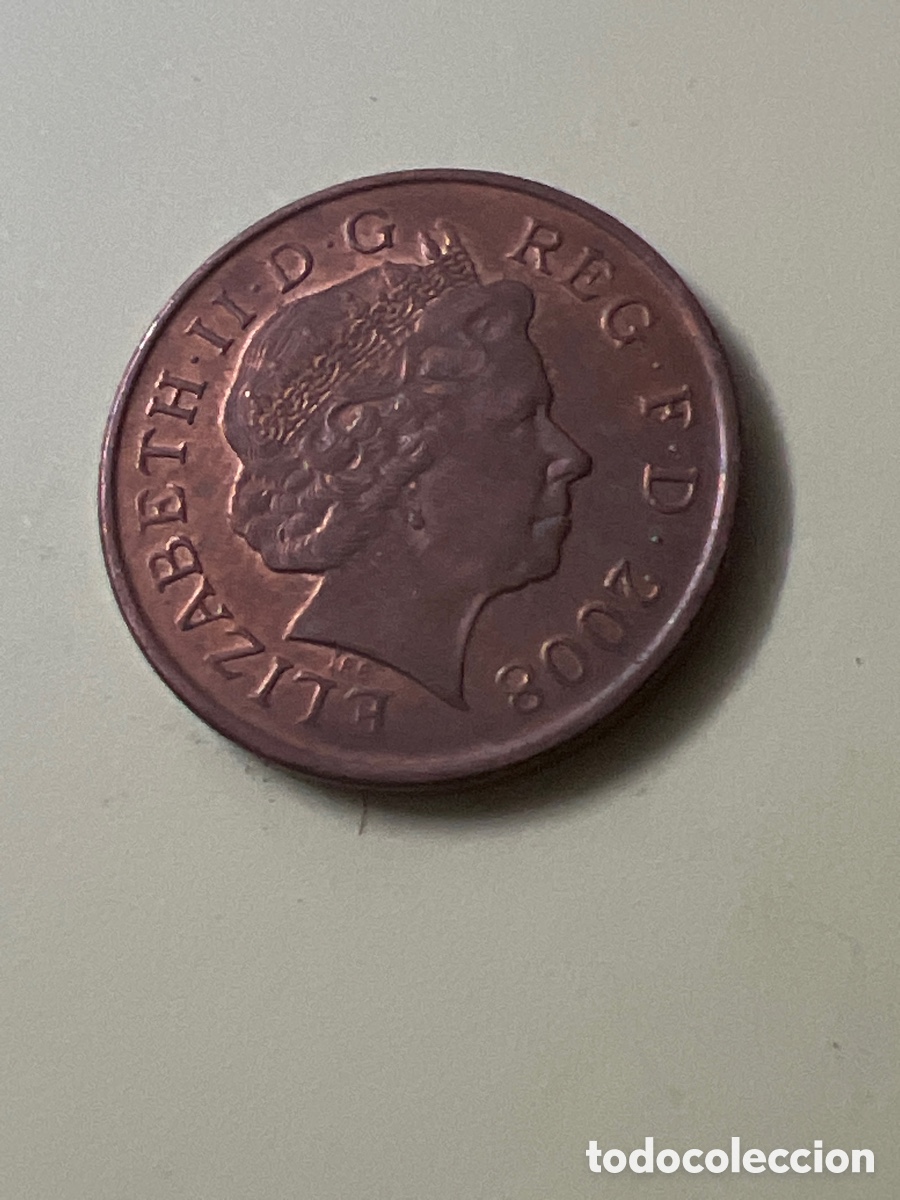 Monedas antiguas de Europa: X97. REINO UNIDO - INGLATERRA MONEDA ONE 1 PENNY ELIZABETH II 2008