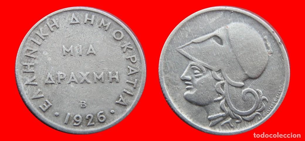 Monedas antiguas de Europa: 1 DRACMA 1926 GRECIA-143821