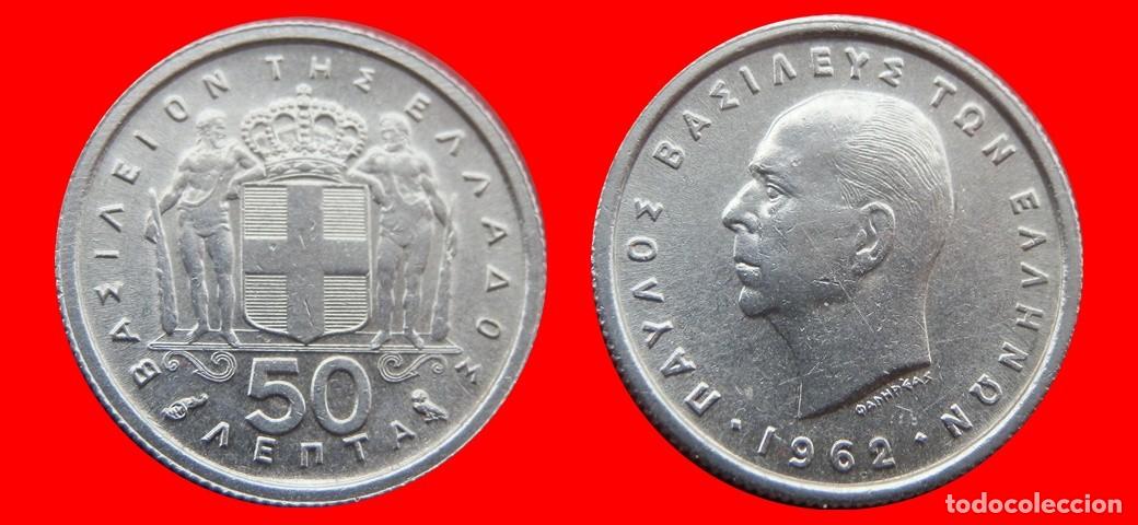 Monedas antiguas de Europa: 50 LEPTA 1962 GRECIA-143824