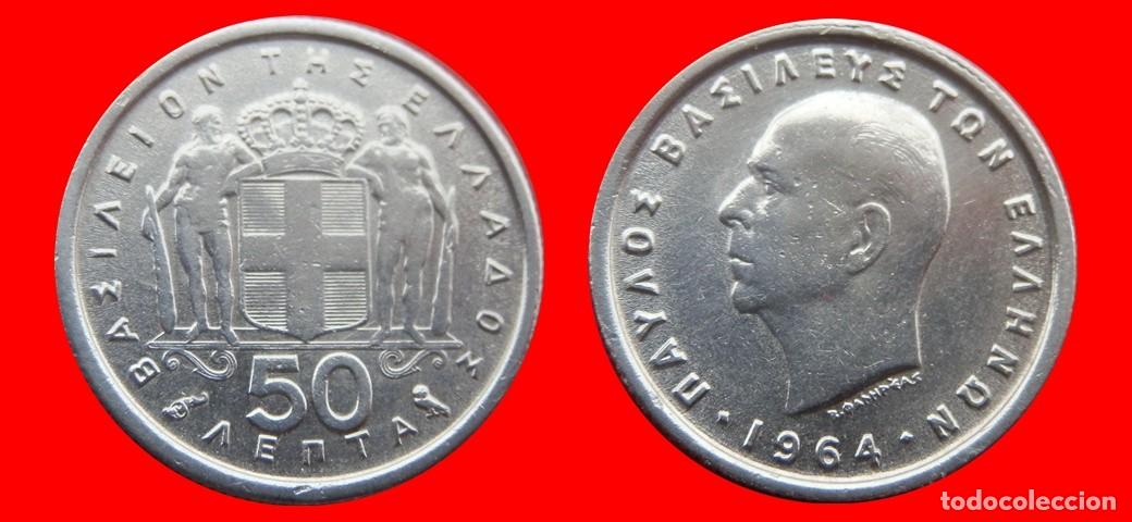 Monedas antiguas de Europa: 50 LEPTA 1964 GRECIA-143825