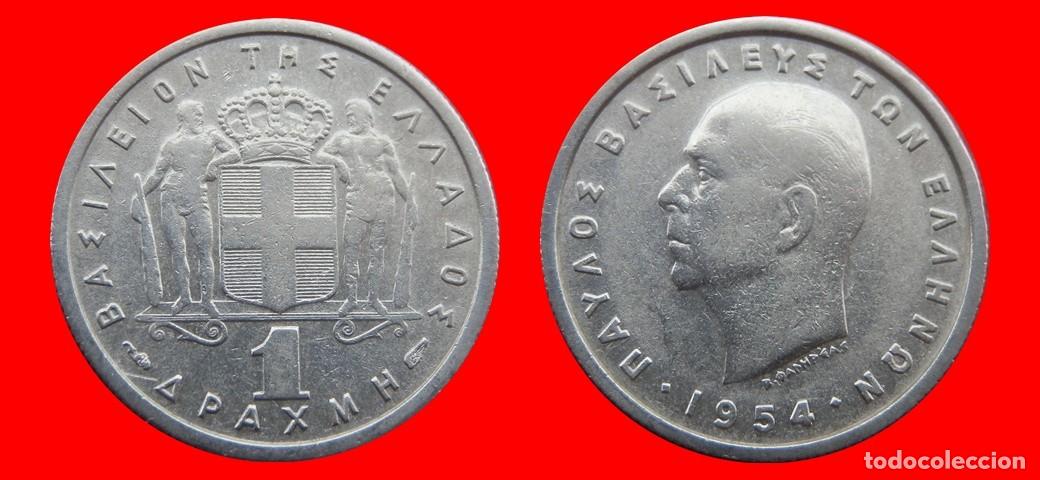 Monedas antiguas de Europa: 1 DRACMA 1954 GRECIA-143829