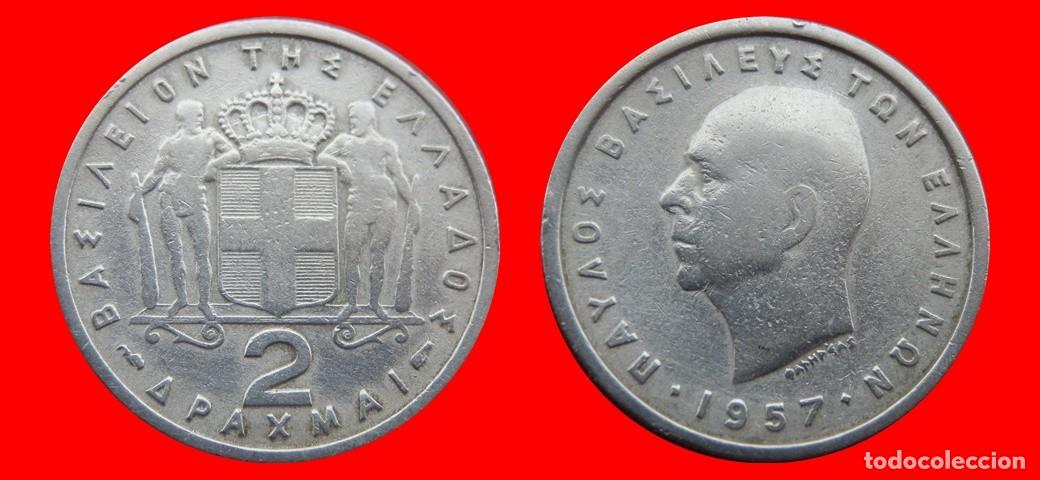 Monedas antiguas de Europa: 2 DRACMAS 1957 GRECIA-143834