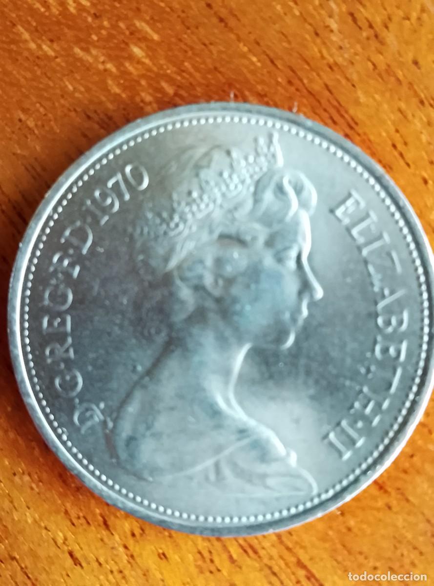 Monedas antiguas de Europa: 10 pence 1970. Reino Unido