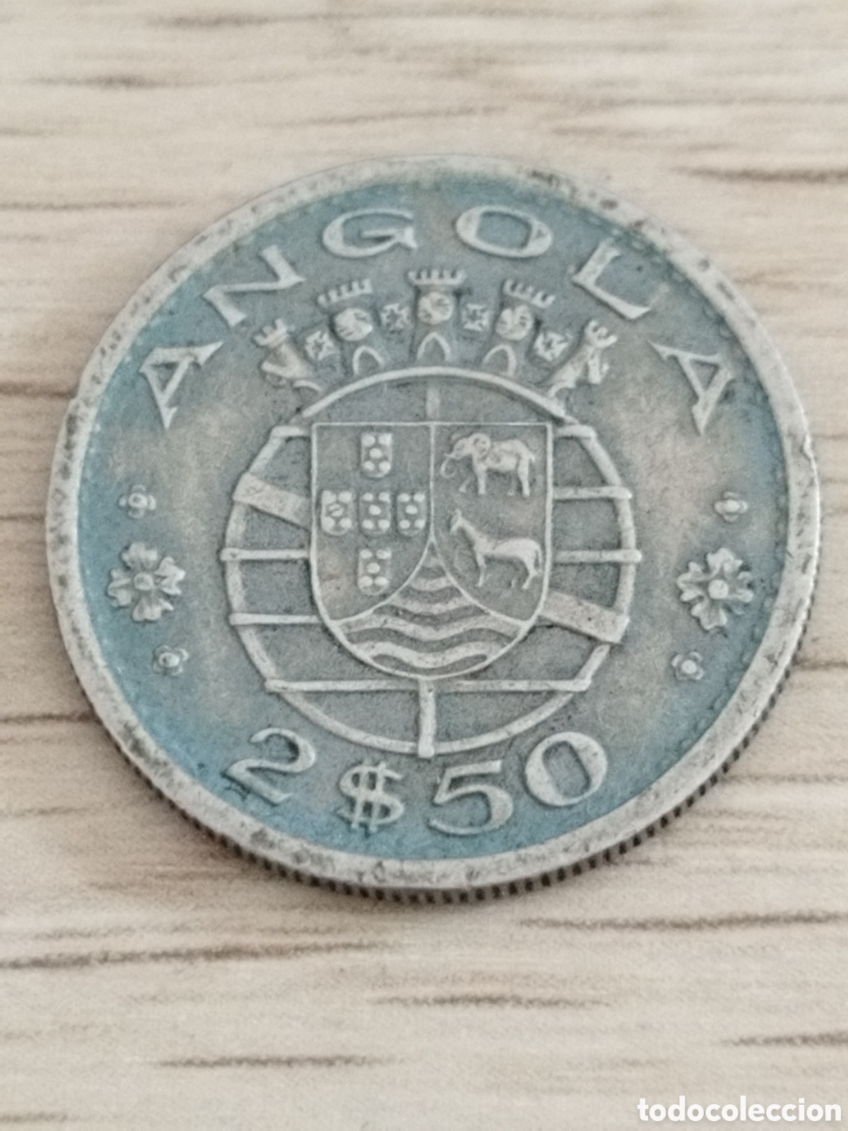 Monedas antiguas de Europa: Angola moneda de 2,5 escudos de 1968 km#77