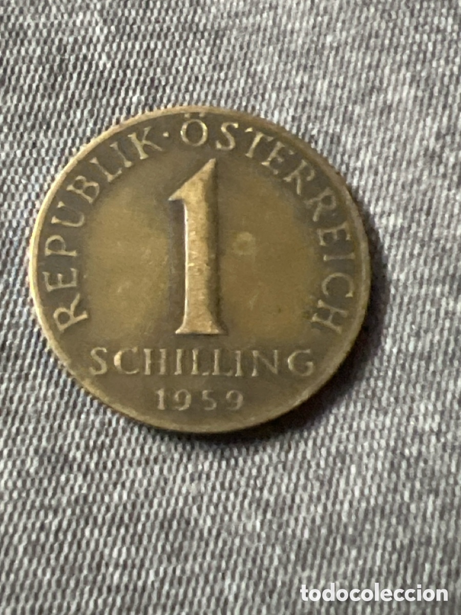 Monedas antiguas de Europa: X168. MONEDA DE 1 UN CHELIN SCHILLING 1959 AUSTRIA